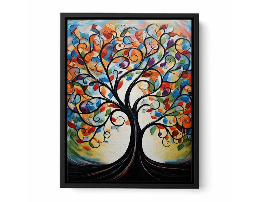 Tree Modern Canvas Art Print-4