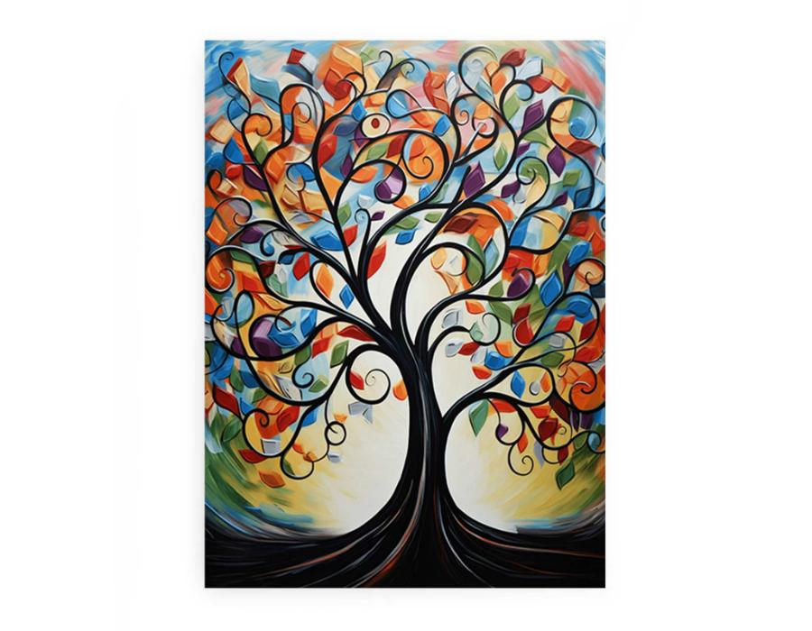 Tree Modern Canvas Art Print-0