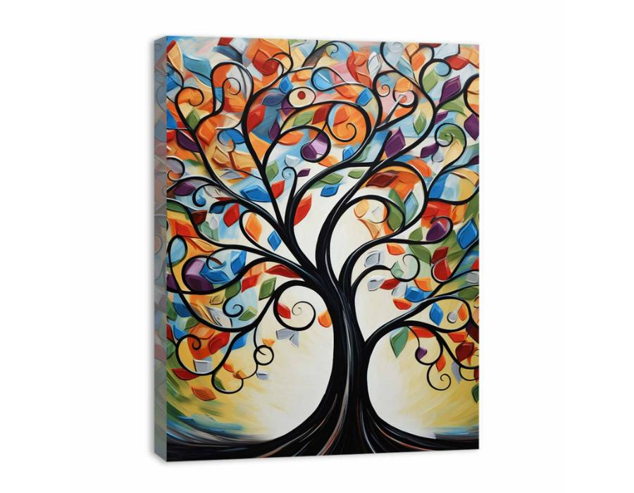 Tree Modern Canvas Art Print-3