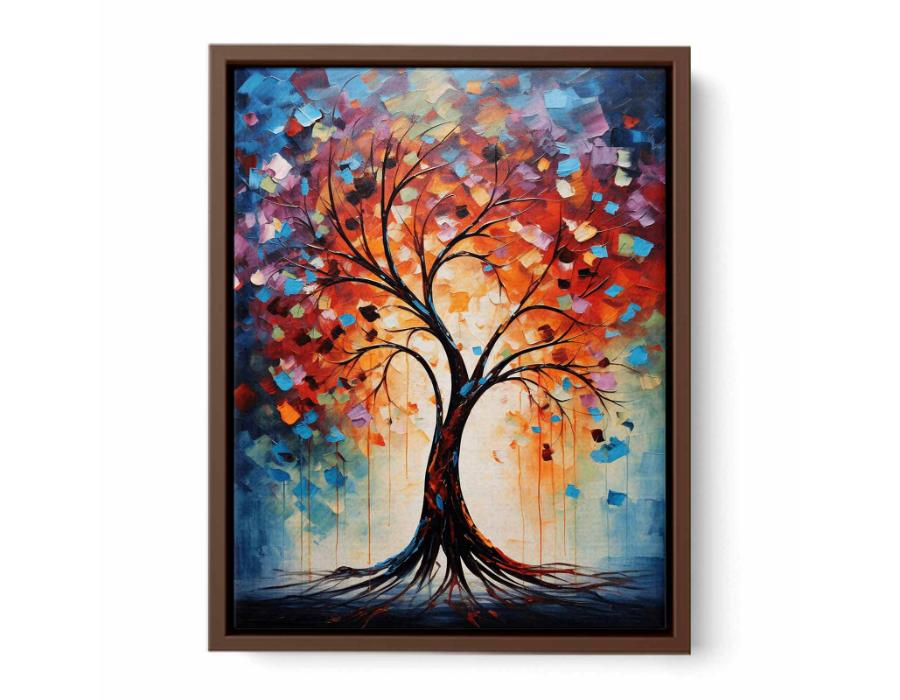 Tree Modern Art Canvas Art Print-6