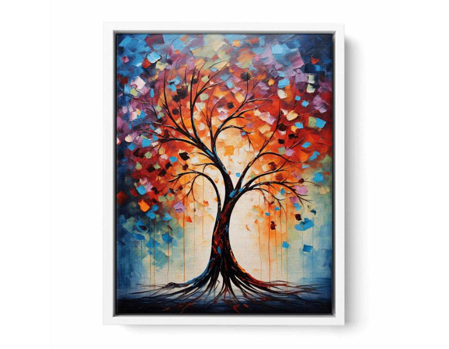 Tree Modern Art Canvas Art Print-5