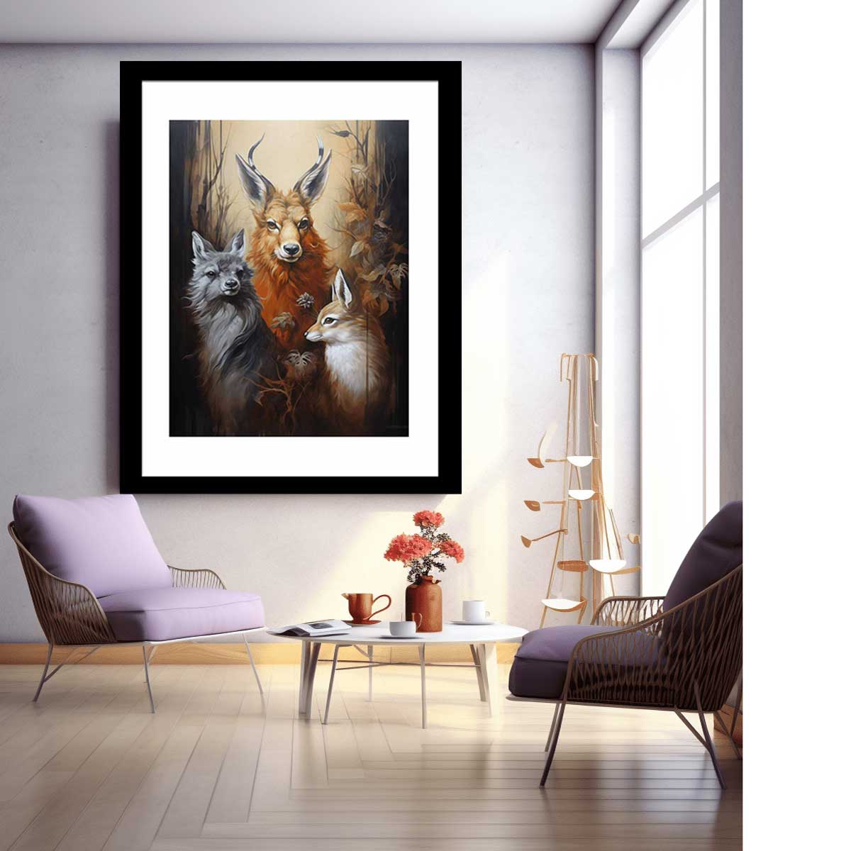 Animals Modern Art Canvas Painting-2