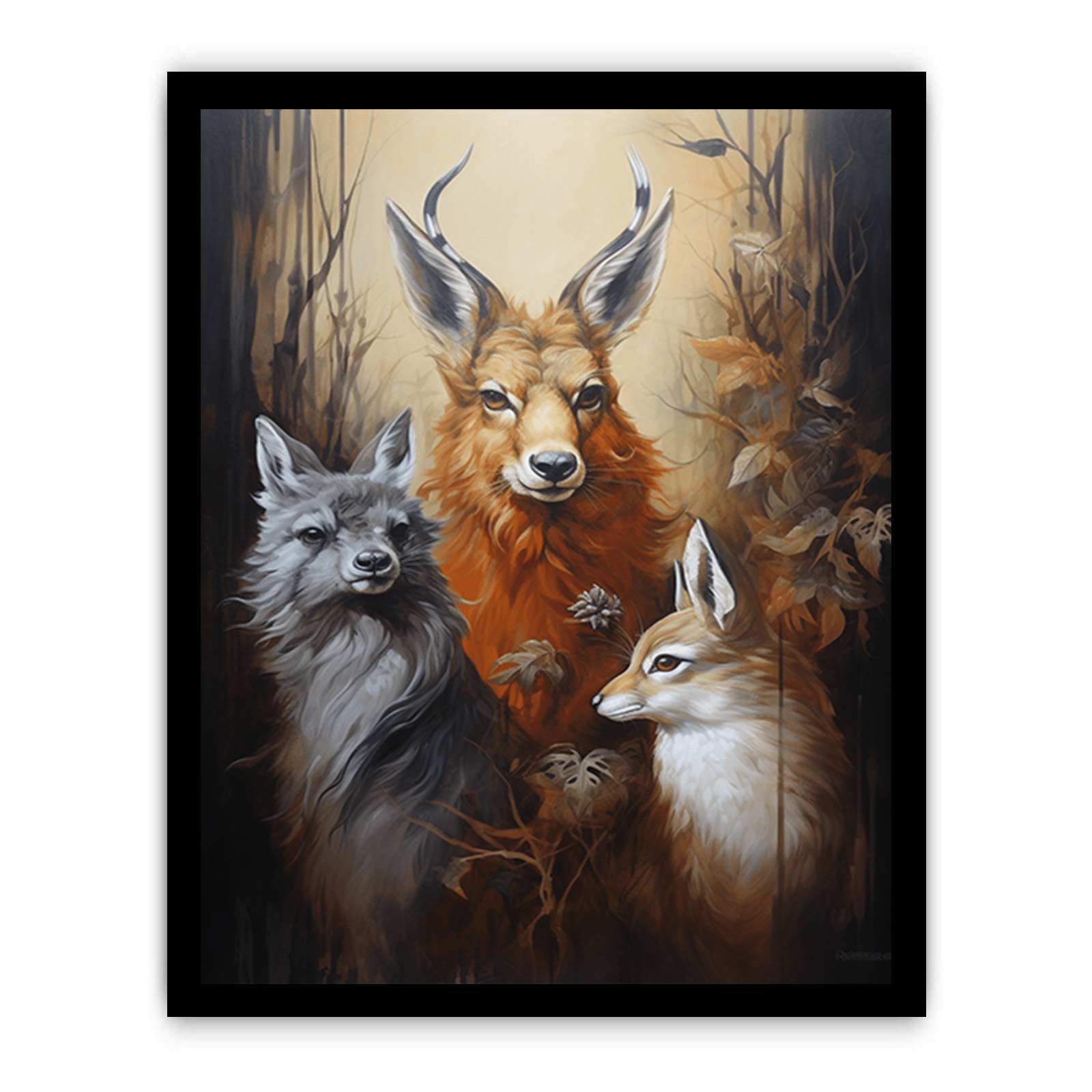 Animals Modern Art Canvas Painting-7