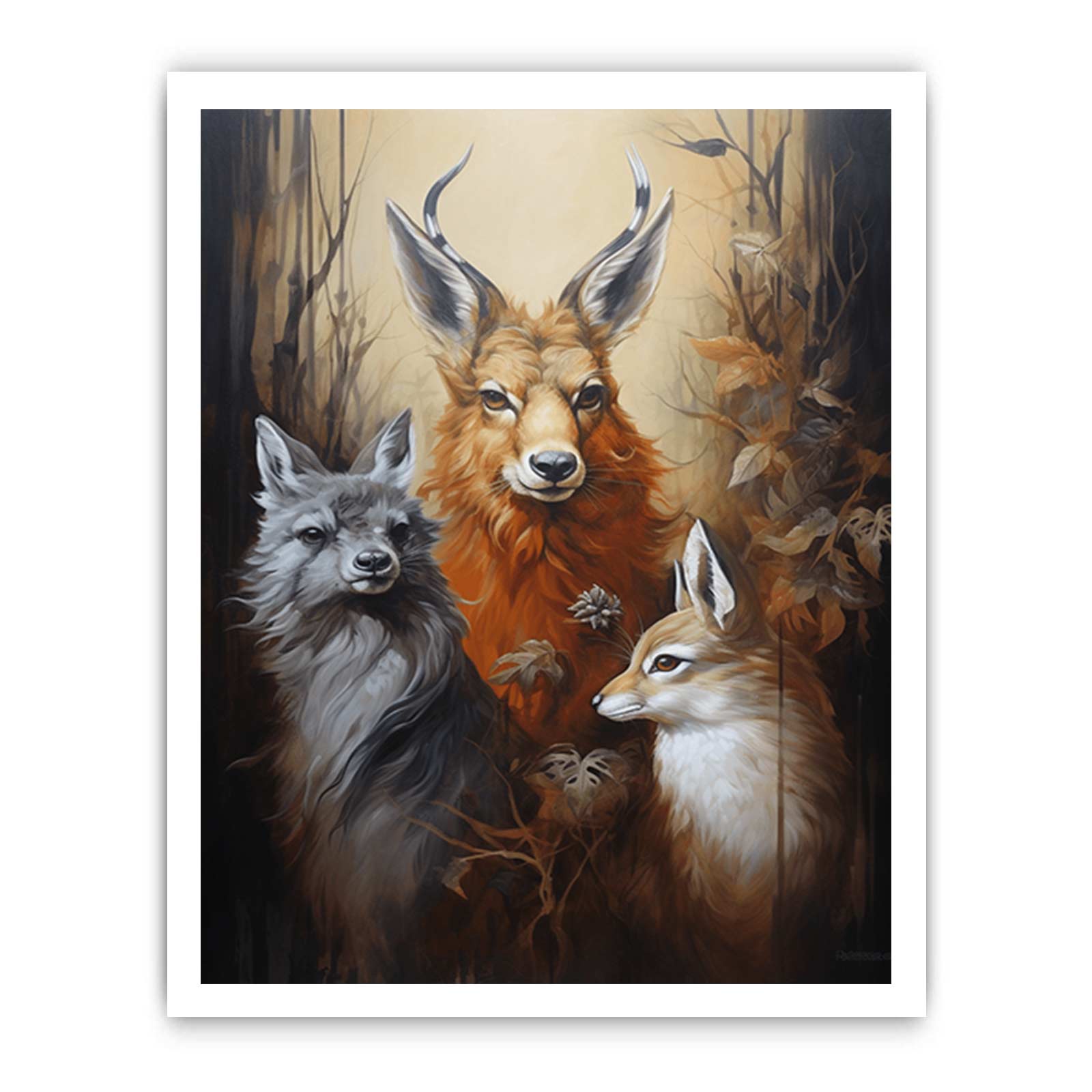 Animals Modern Art Canvas Painting-8