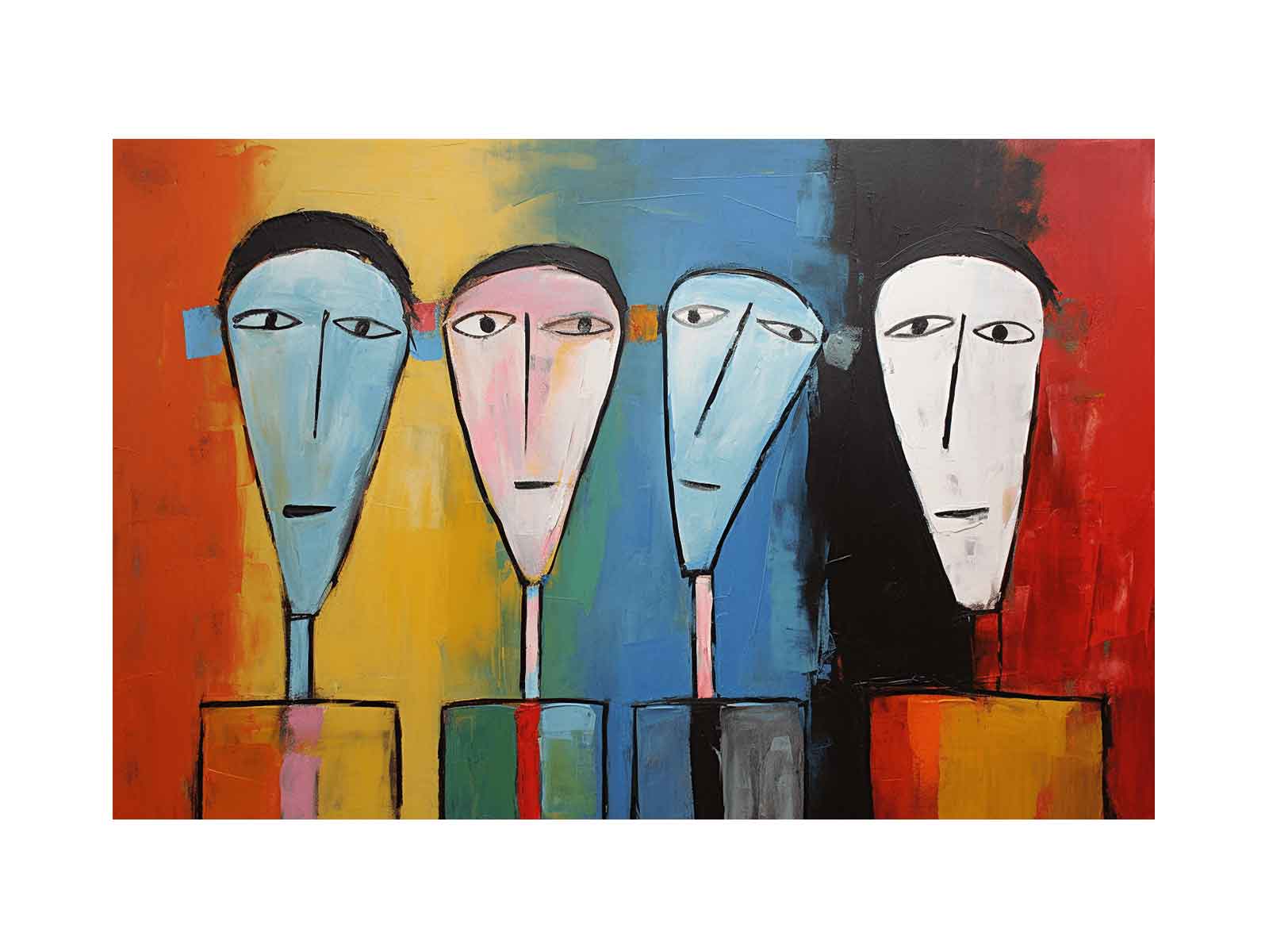 Modern Art Boy Canvas Art Print-0