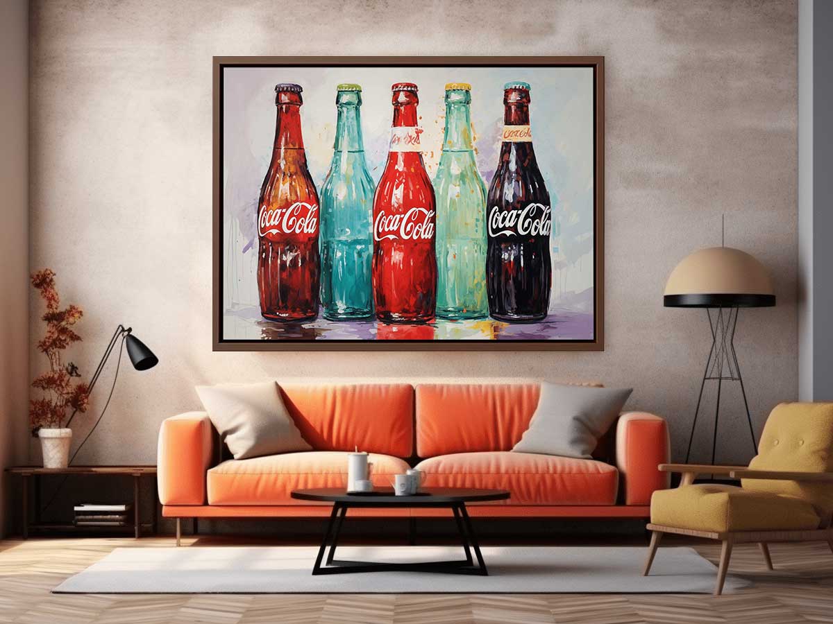 Cold Drink Modern Art Canvas Art Print-2