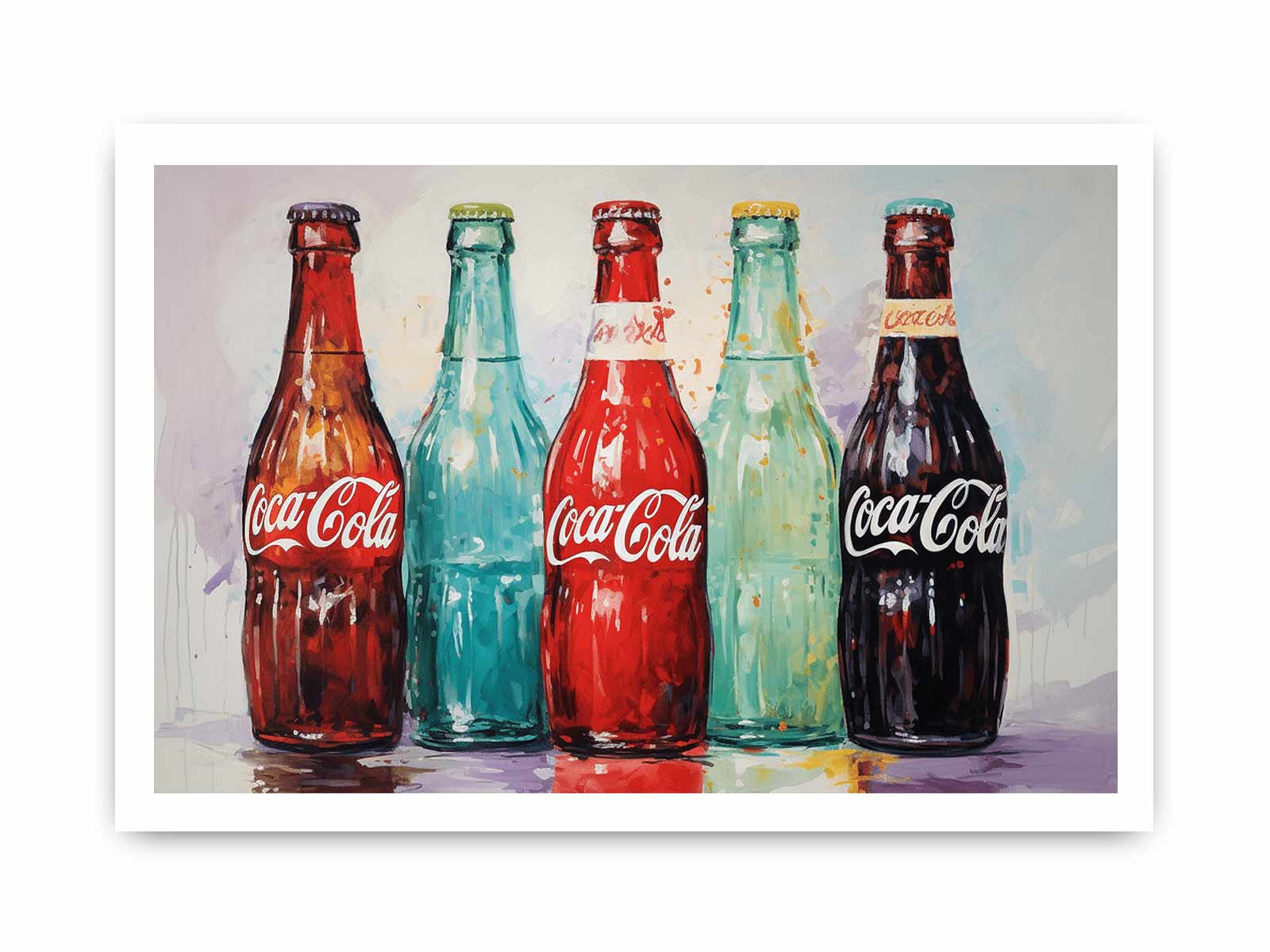 Cold Drink Modern Art Canvas Art Print-8