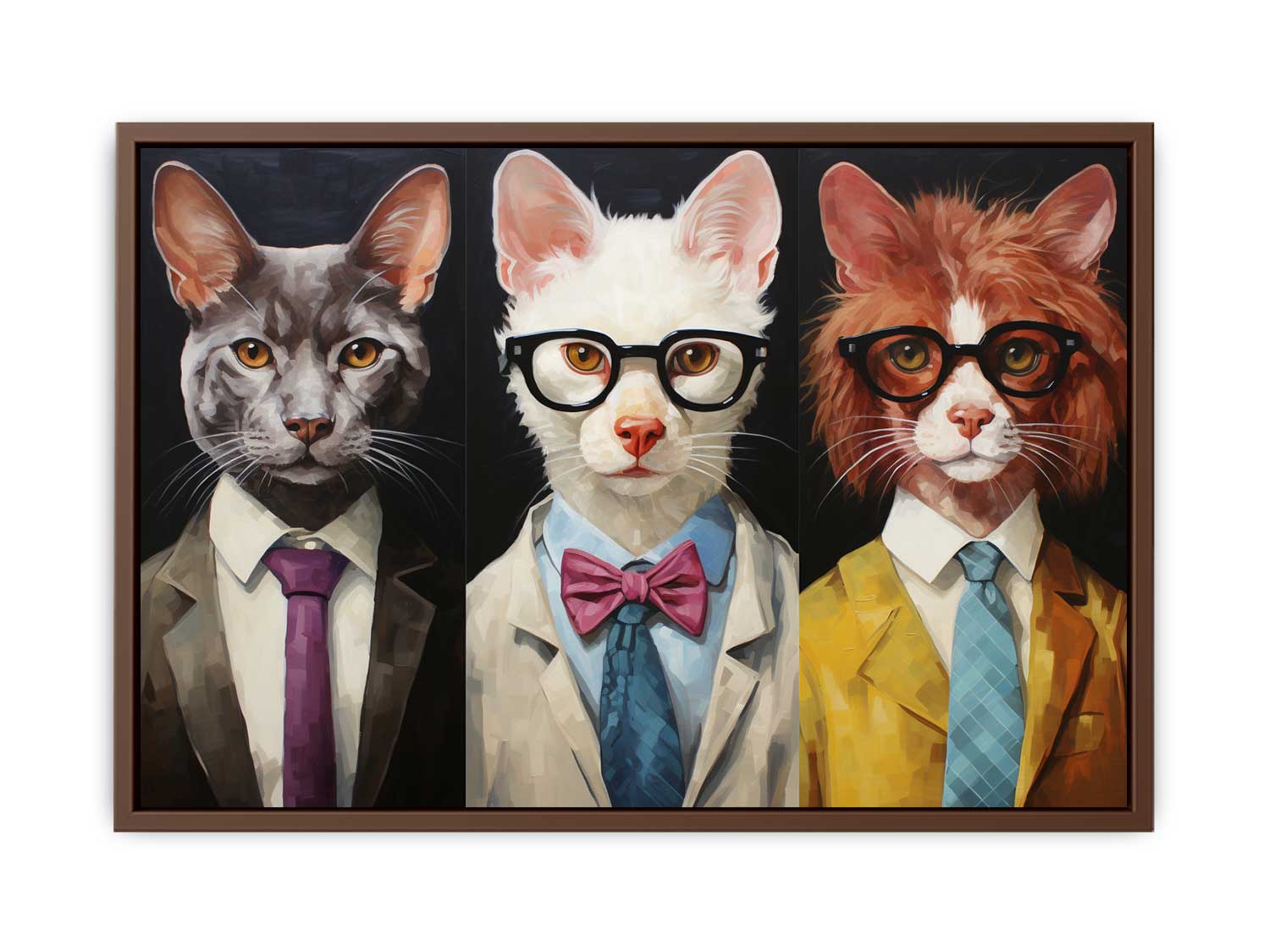 Animal wearning Glasses Canvas Painting-6