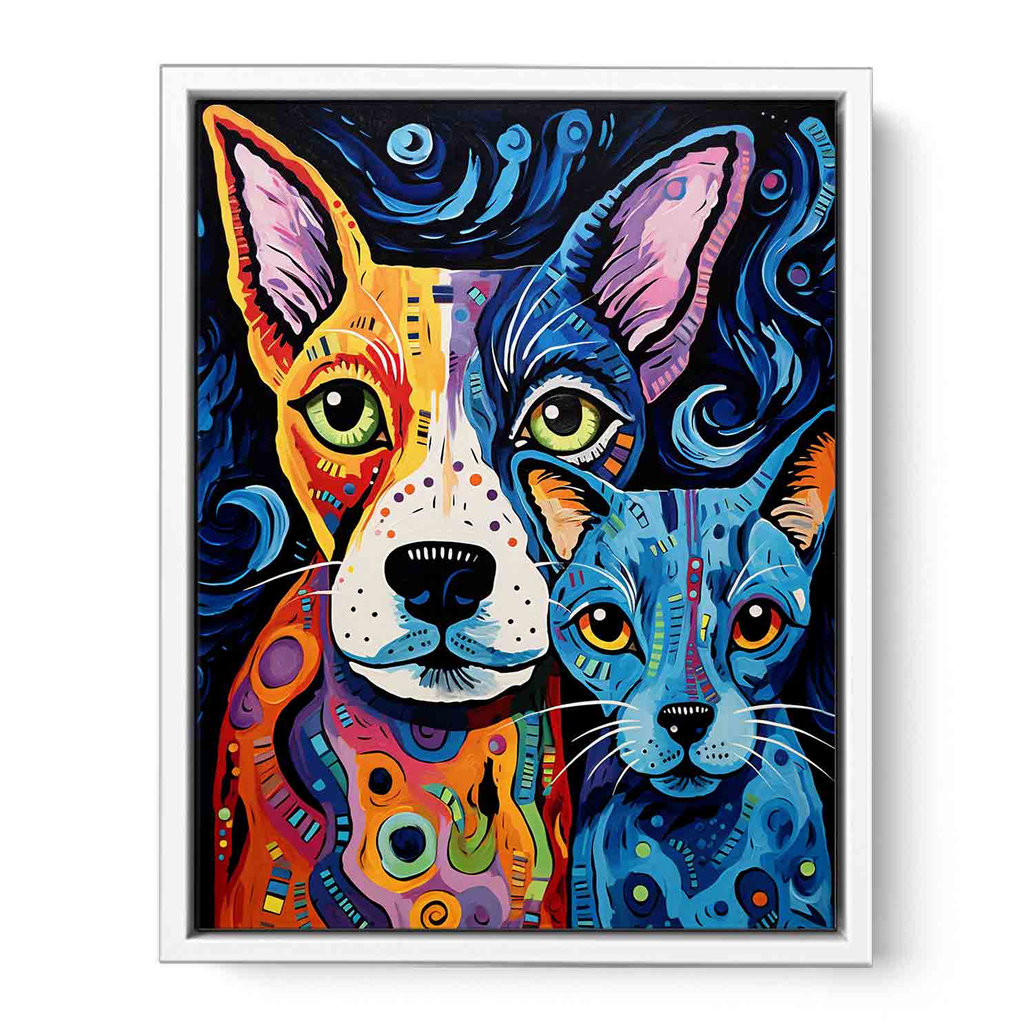 Two Dogs Canvas Painting-5