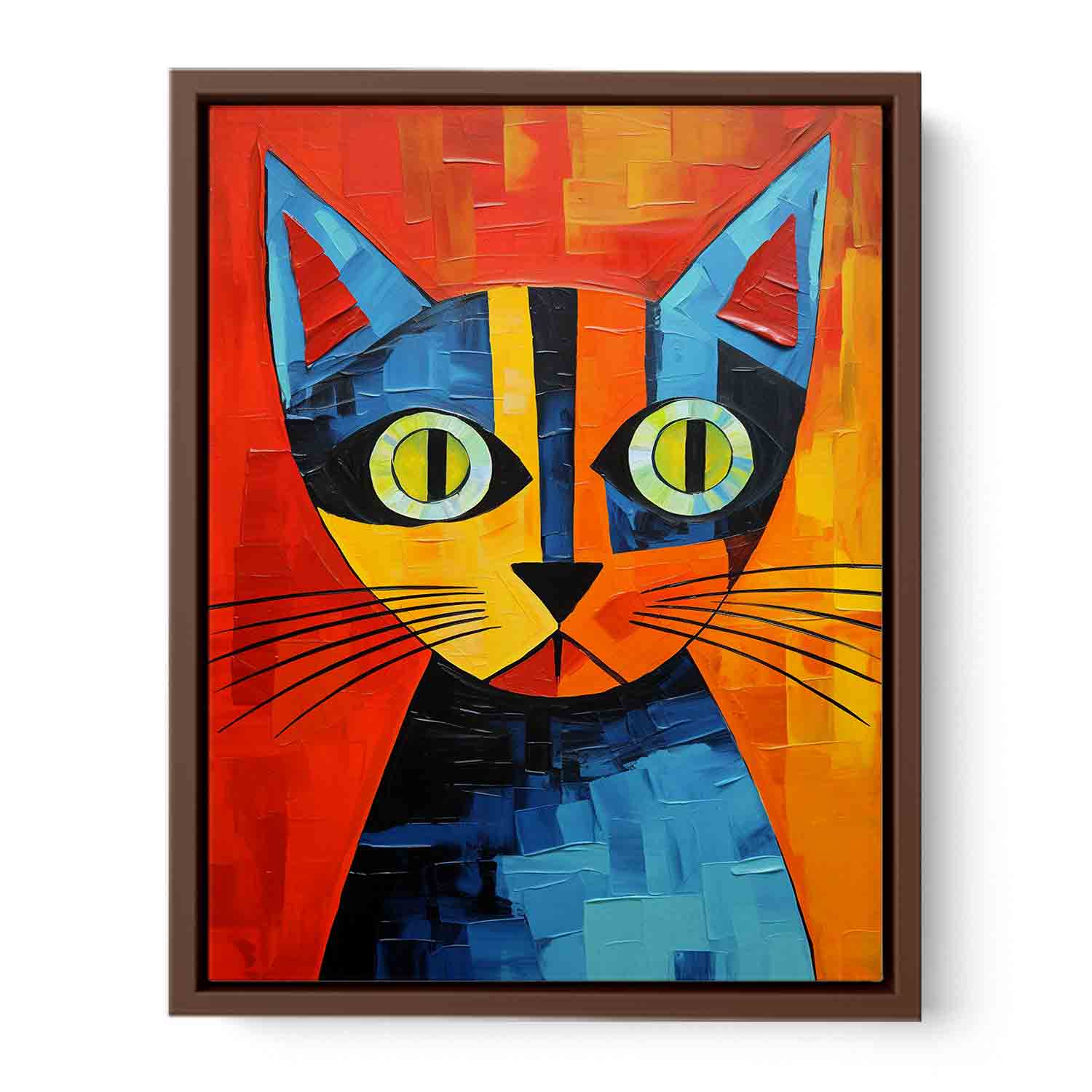 Red Cat Canvas Painting-6