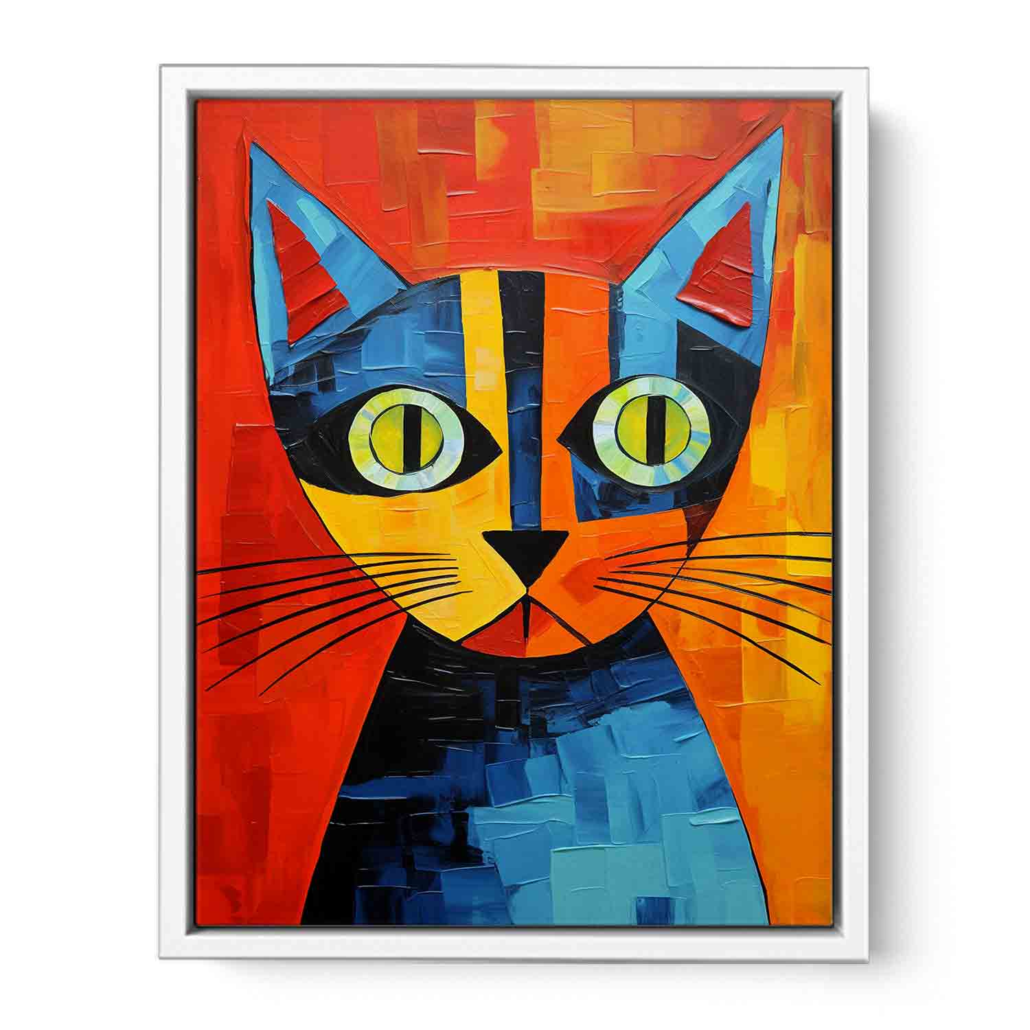Red Cat Canvas Painting-5