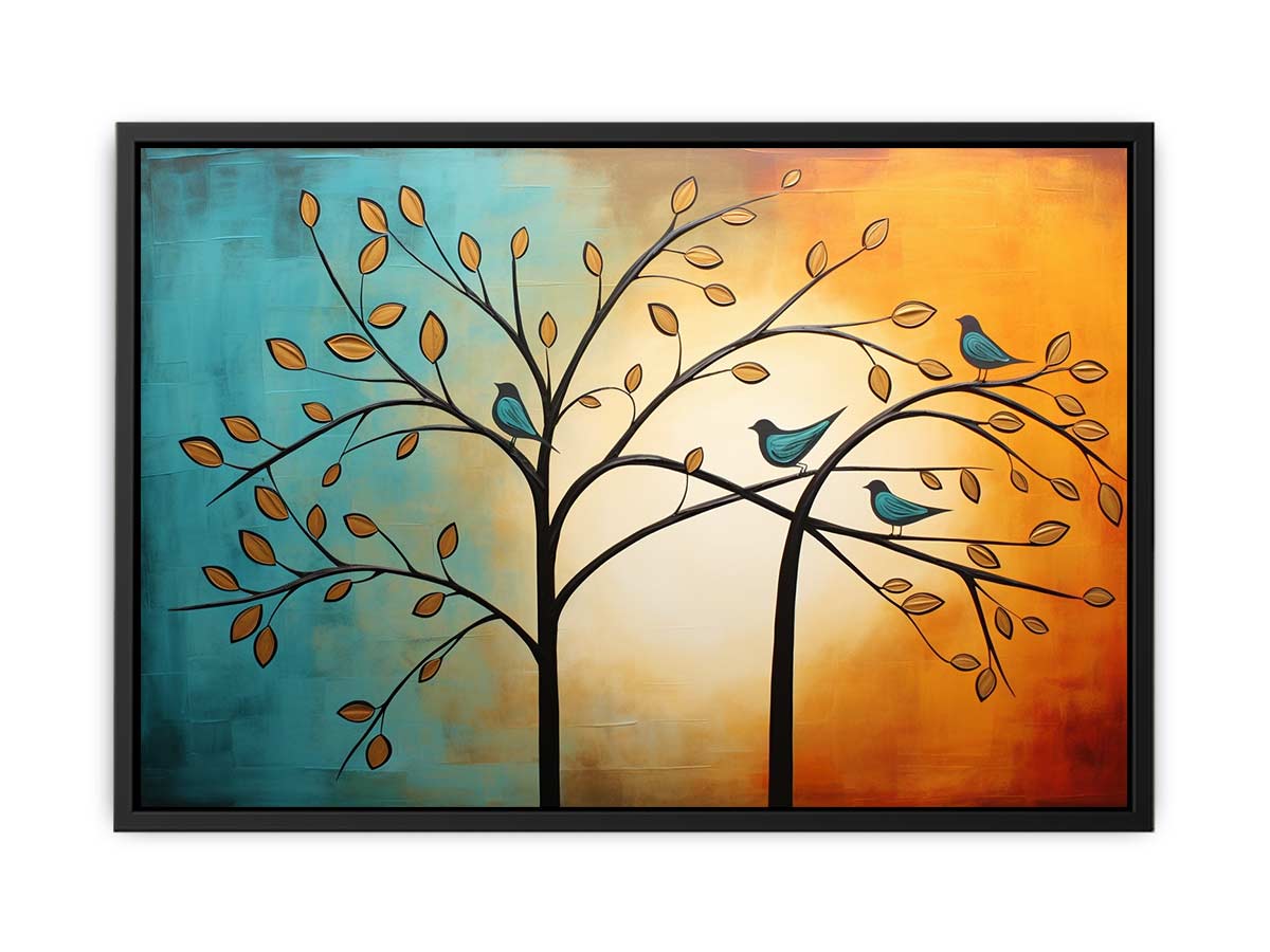 Tree Birds Canvas Art Print-4