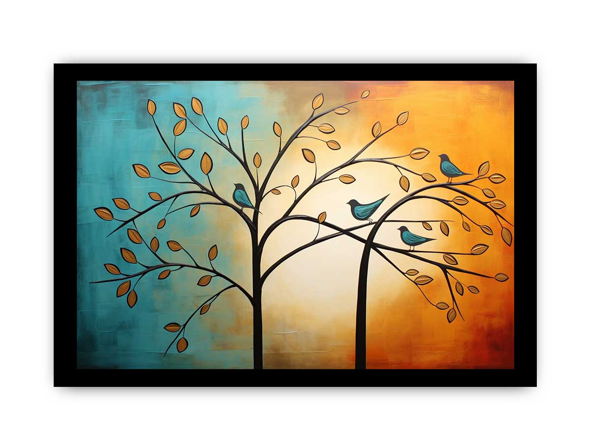 Tree Birds Canvas Art Print-7