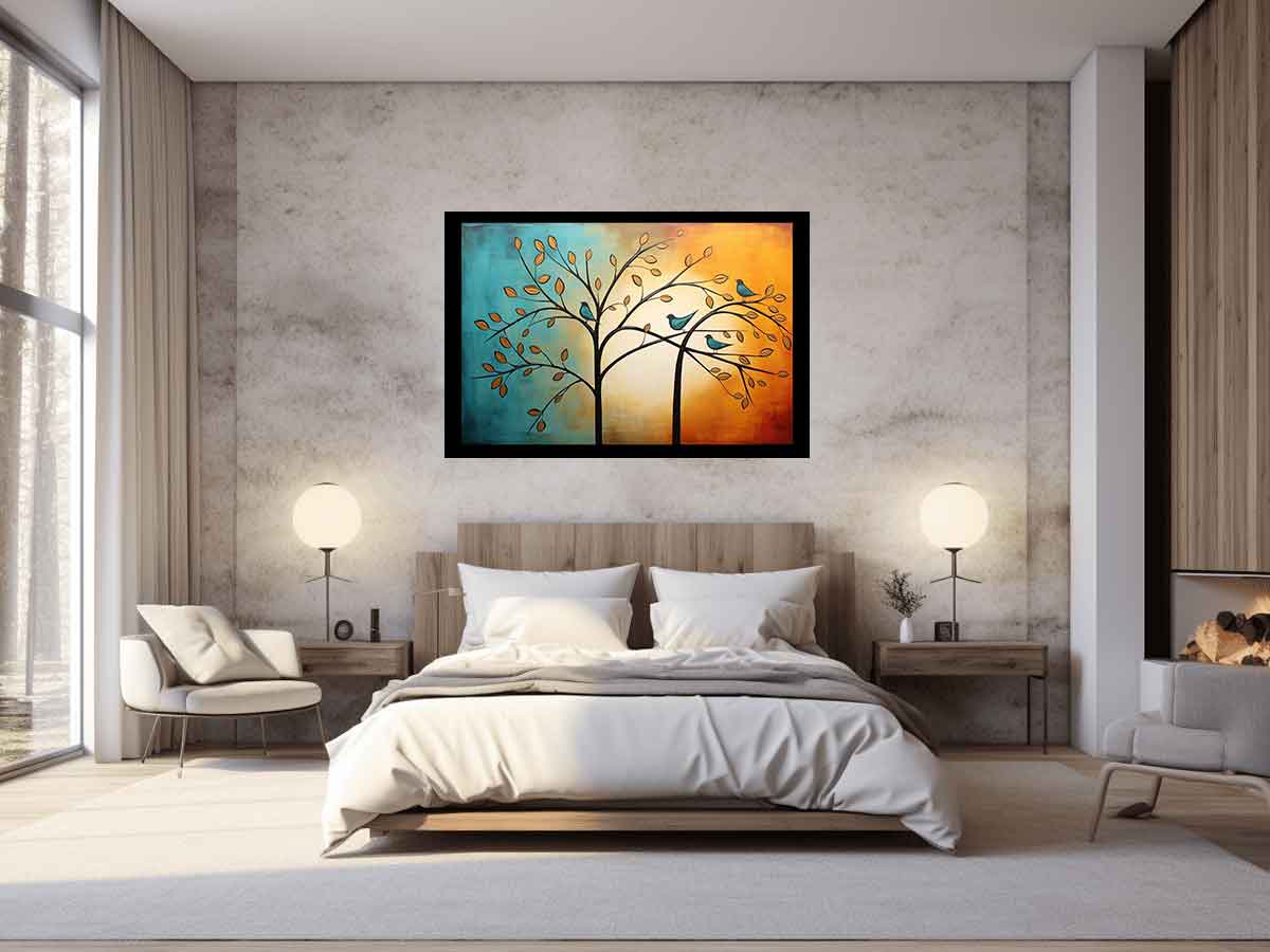 Tree Birds Canvas Art Print-2