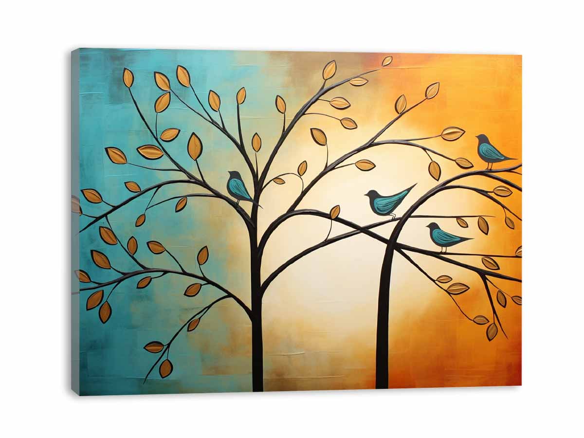 Tree Birds Canvas Art Print-3