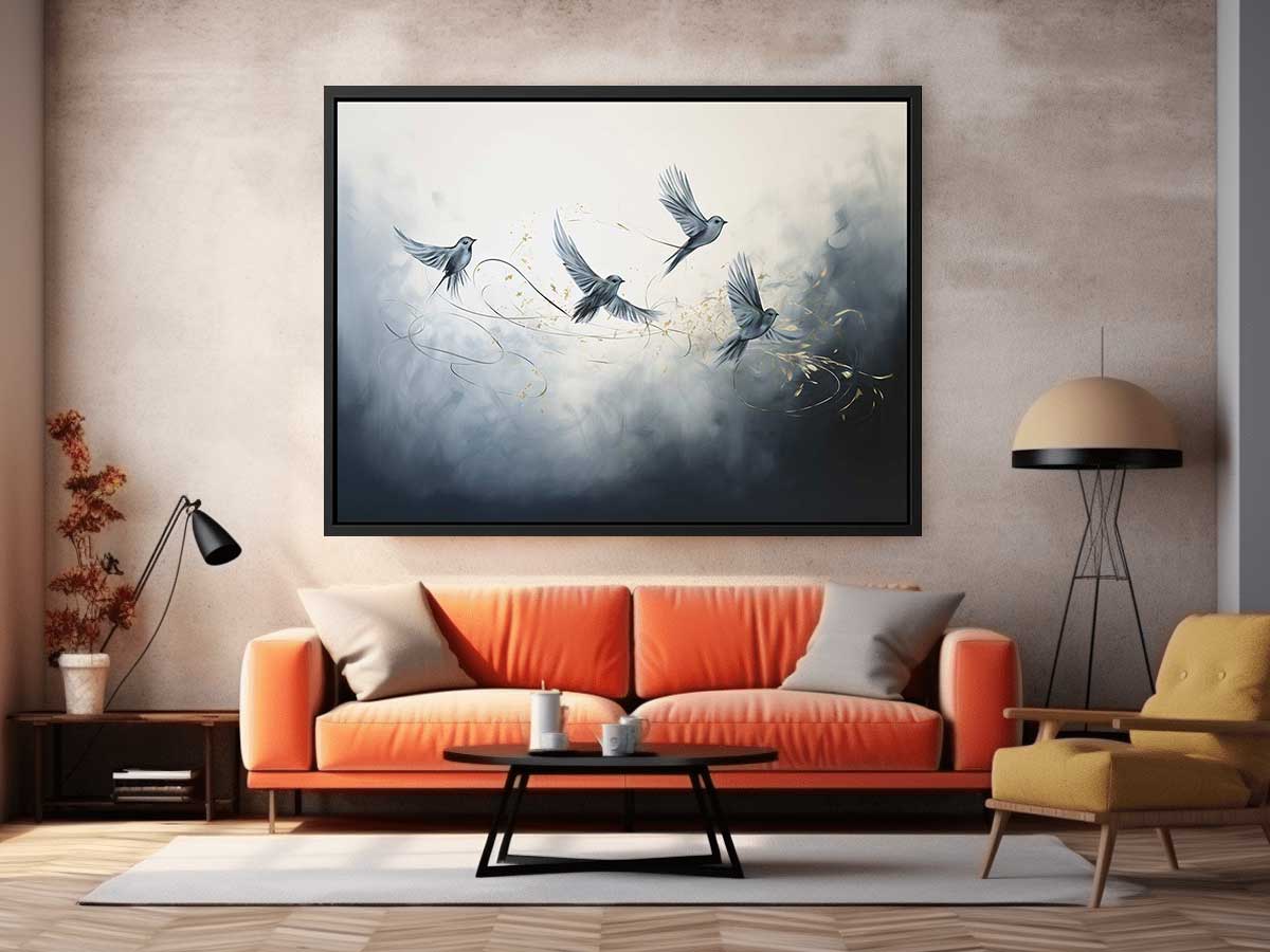 Birds  Canvas Painting-1