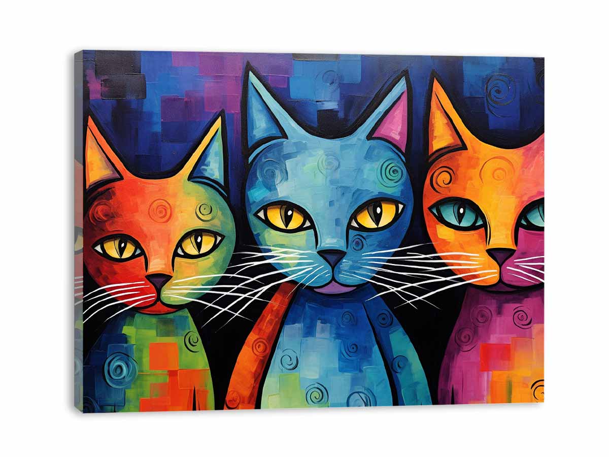 Cats Canvas Painting Artwork-3