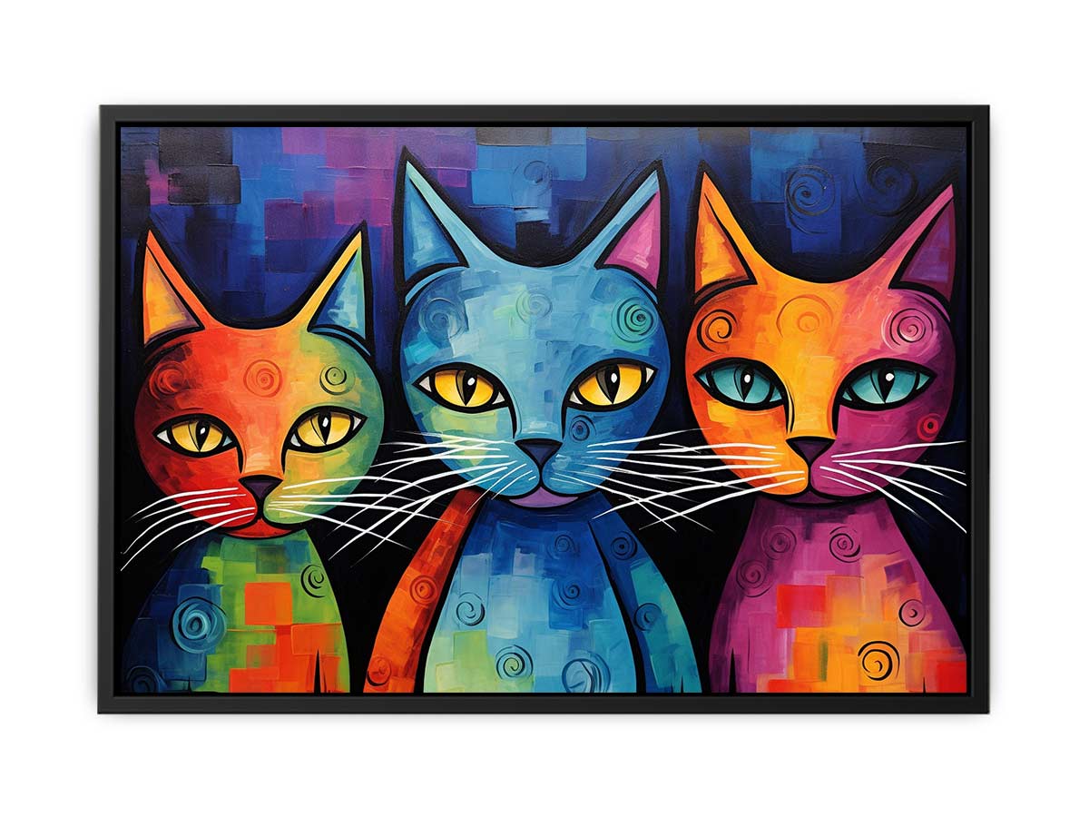 Cats Canvas Painting Artwork-4