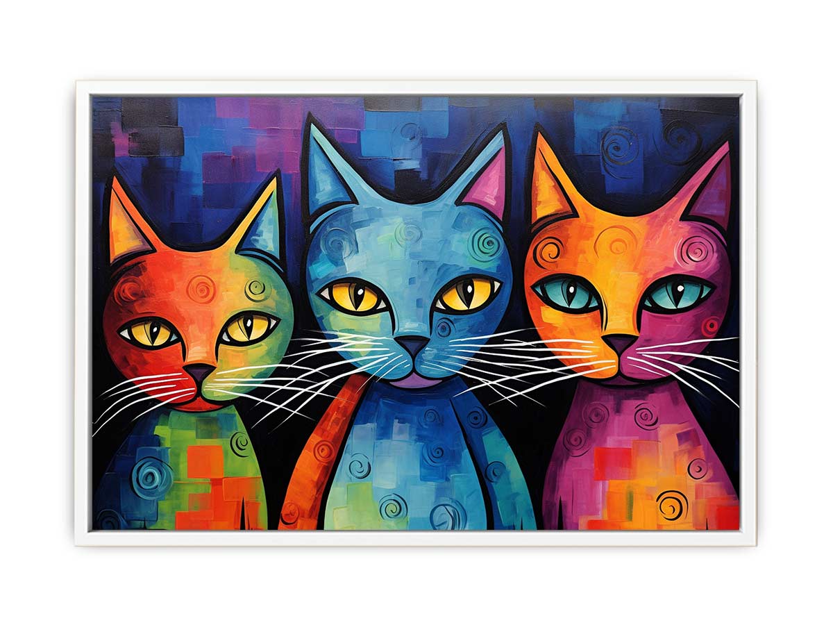 Cats Canvas Painting Artwork-5