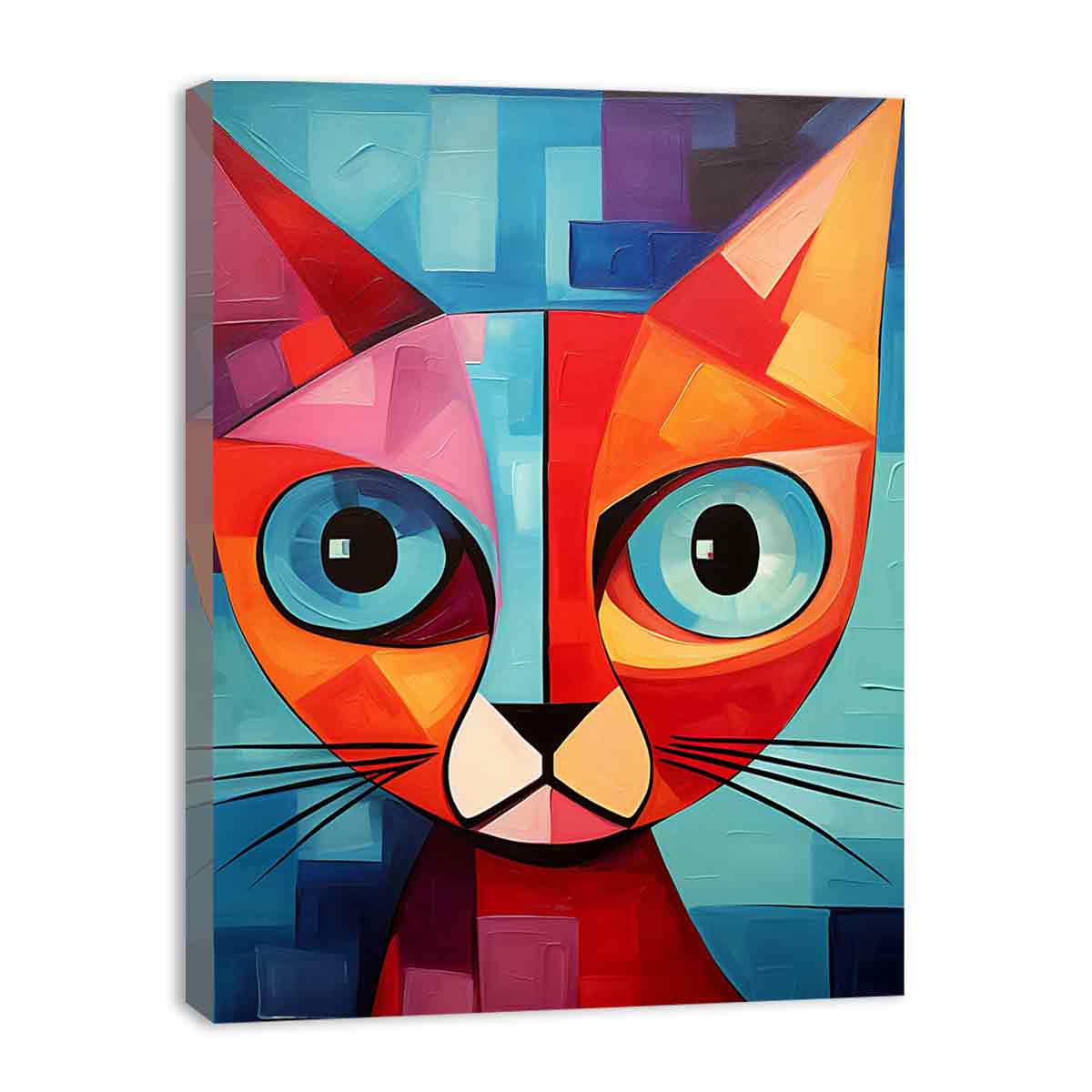 Red Cat Canvas Art Print-3