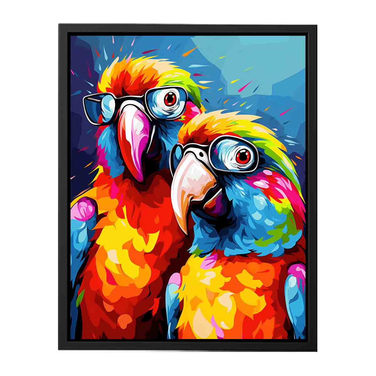 Two Parrots Canvas Artwork Painting-4