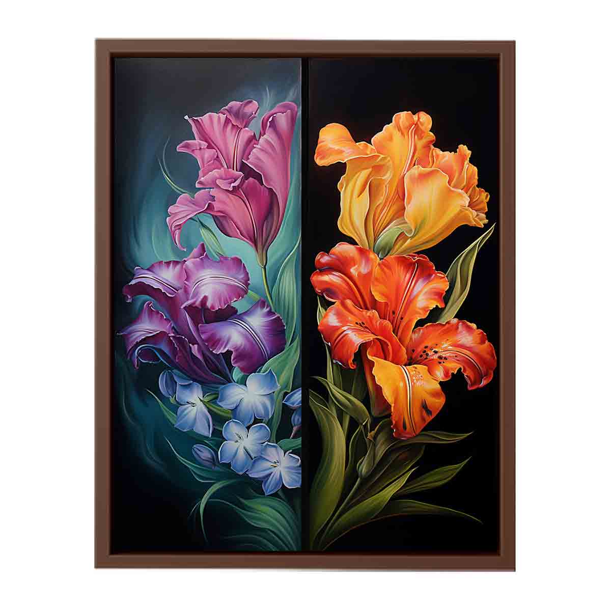 Two Flowers Canvas Art Print-6
