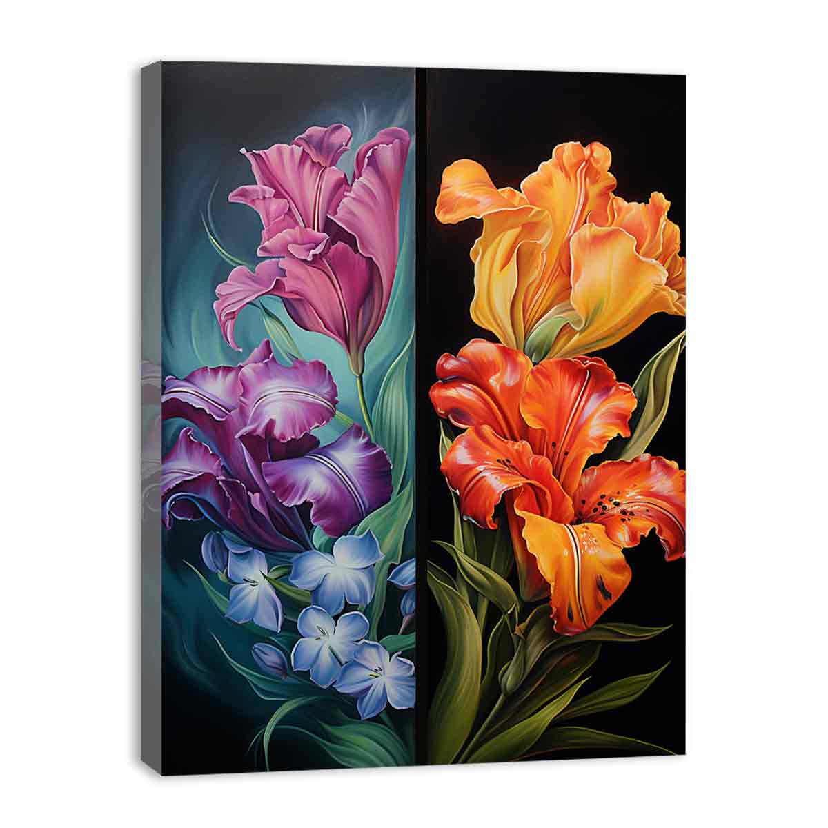 Two Flowers Canvas Art Print-3