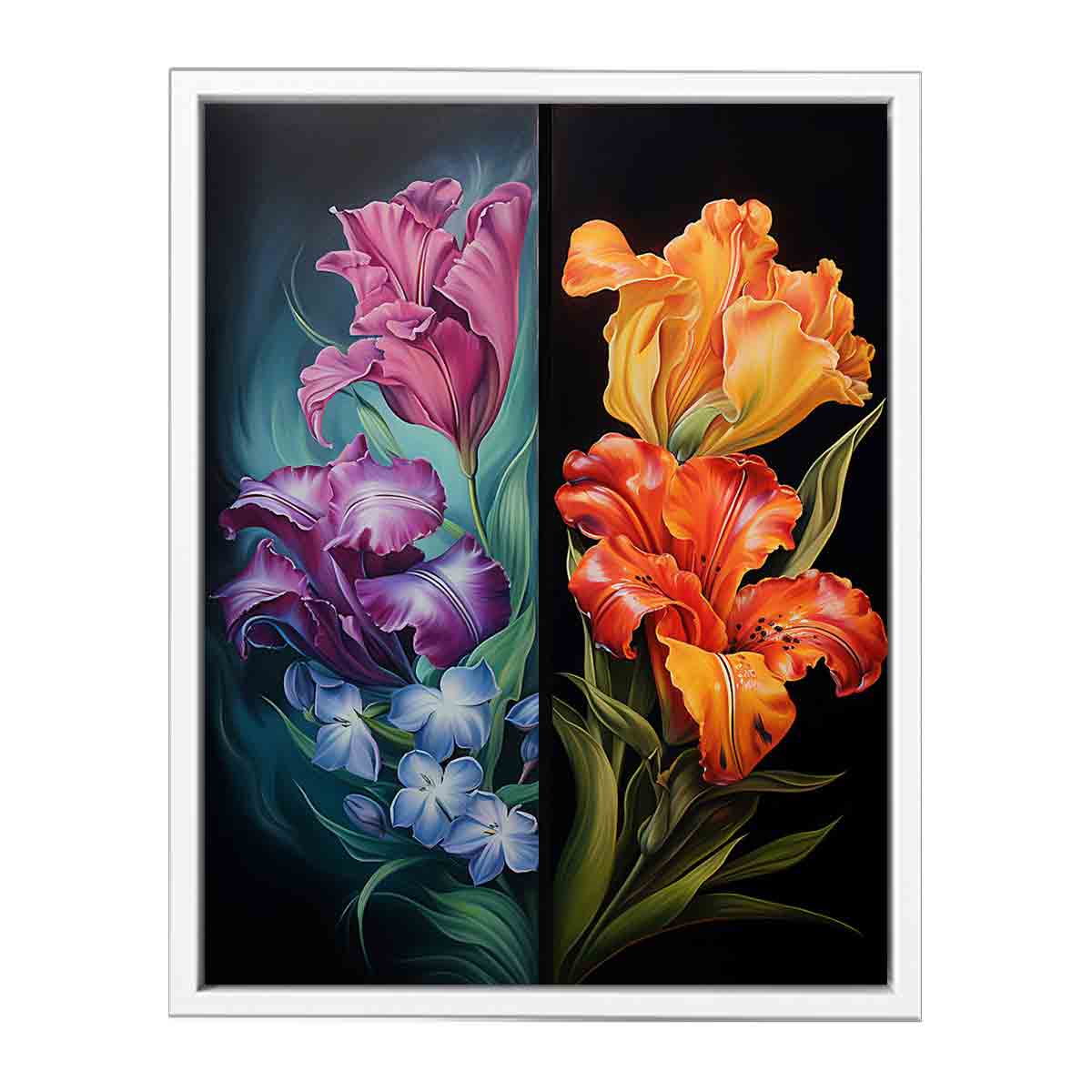 Two Flowers Canvas Art Print-5