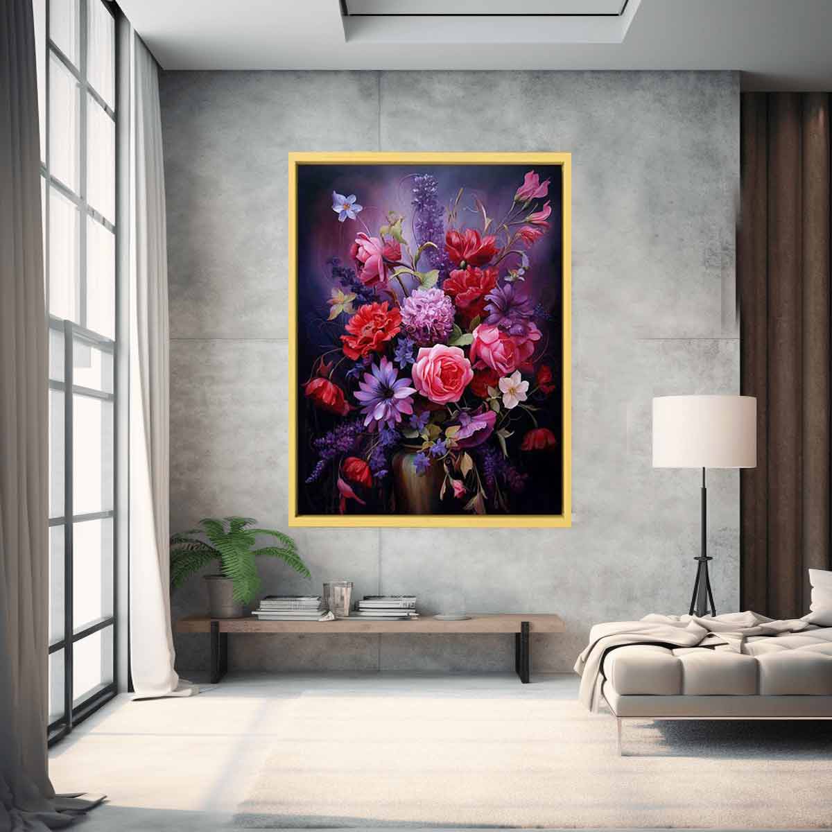 Flowers Canvas Art Print for Living Room-1