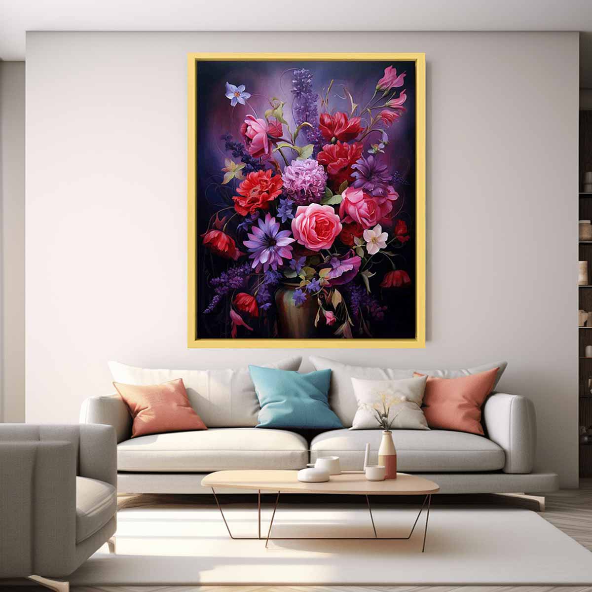 Flowers Canvas Art Print for Living Room-2
