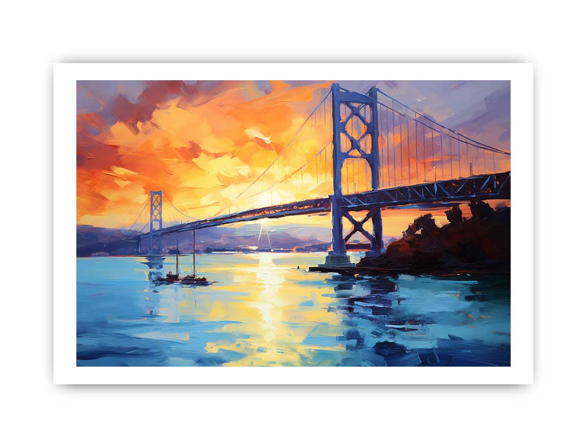 Bridge Tower Painting for Living room-8