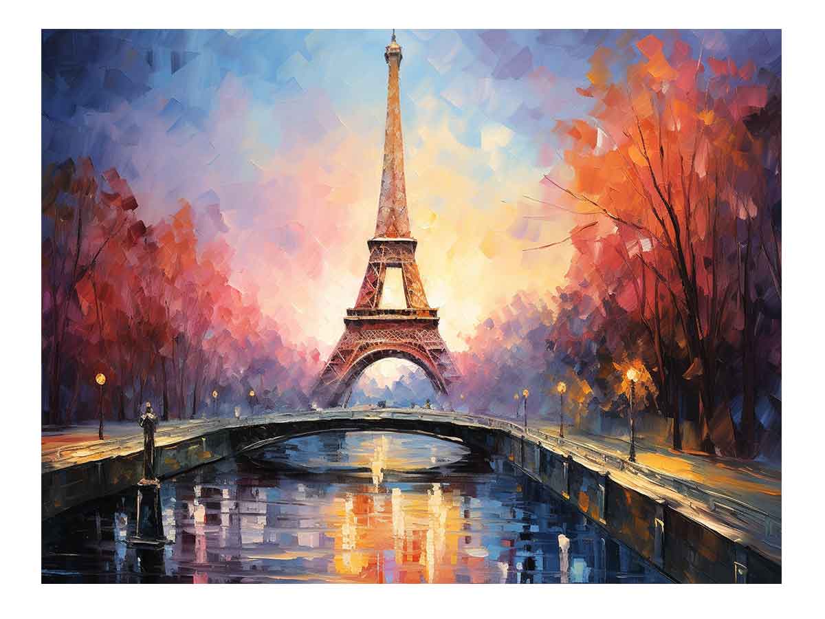 Eiffel Tower Painting for Living room-0