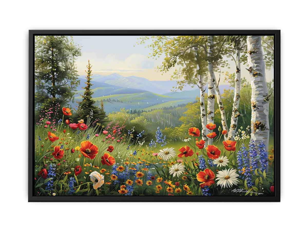 Landscape Flowers Painting-4