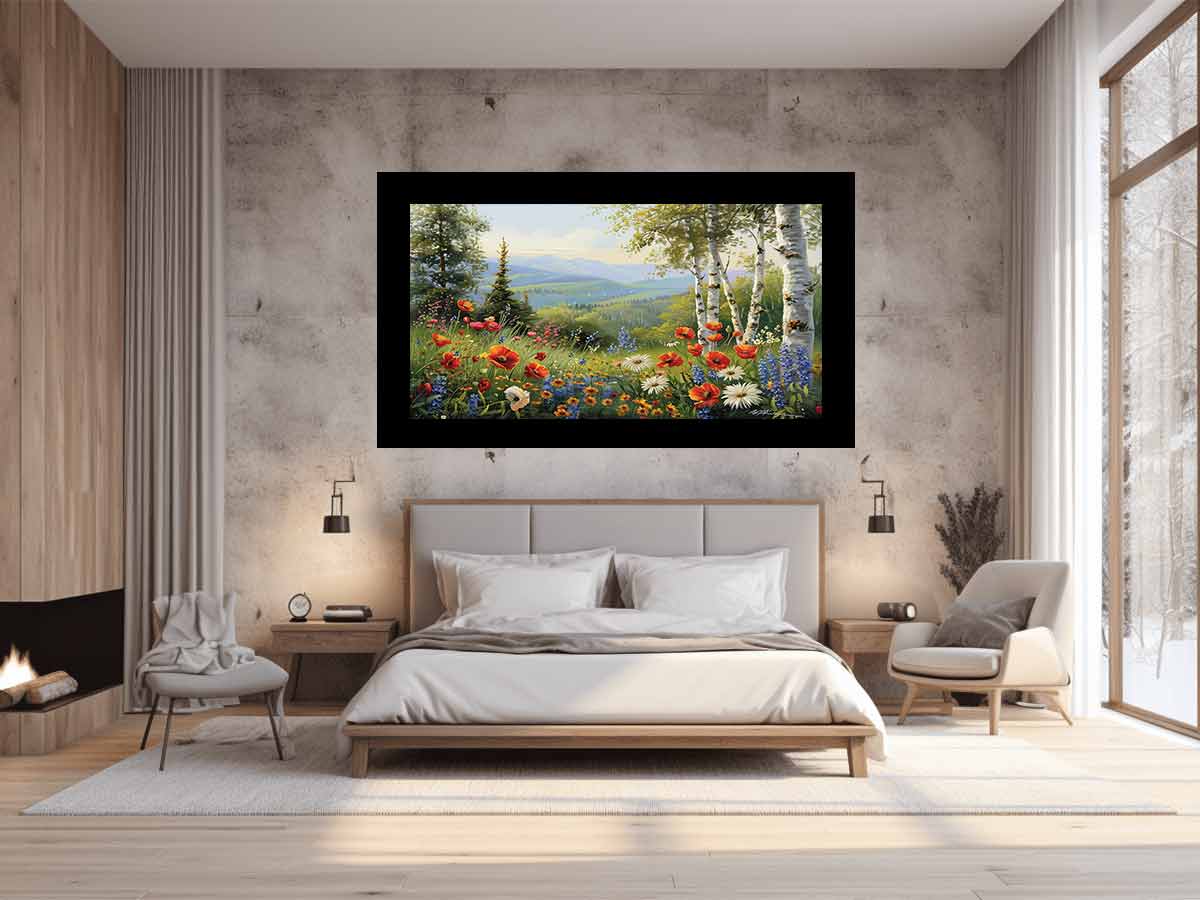 Landscape Flowers Painting-1