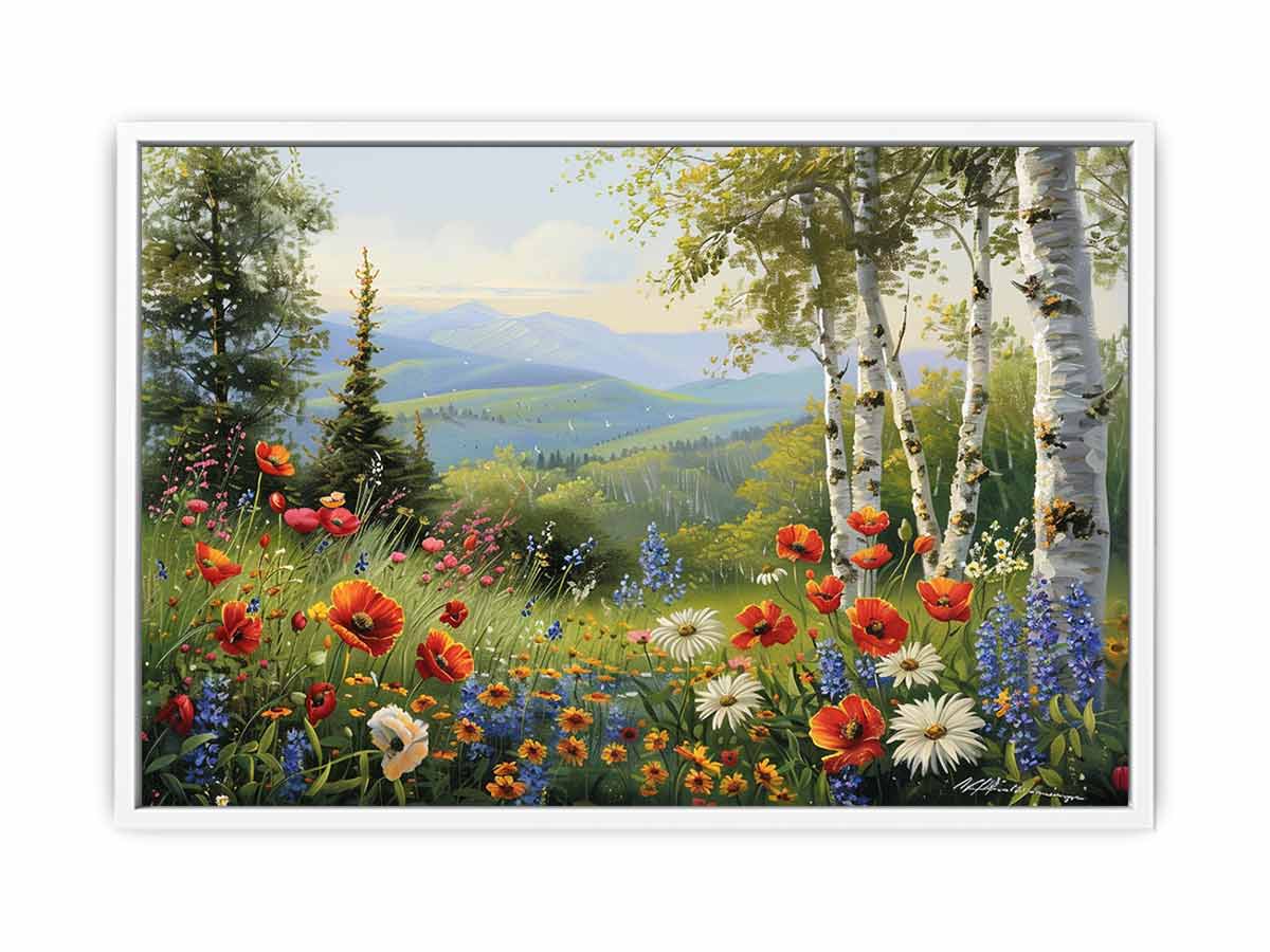 Landscape Flowers Painting-5