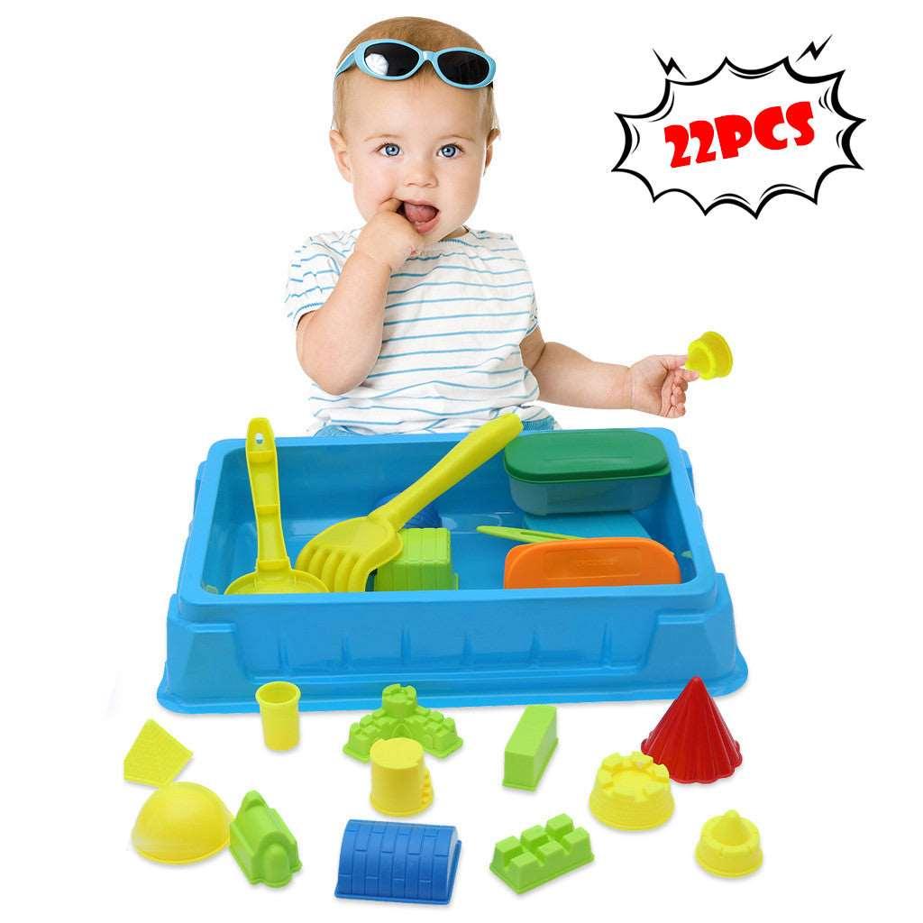Ultimate Sand Play Adventure: 22PC Kids Beach Toy Set-1