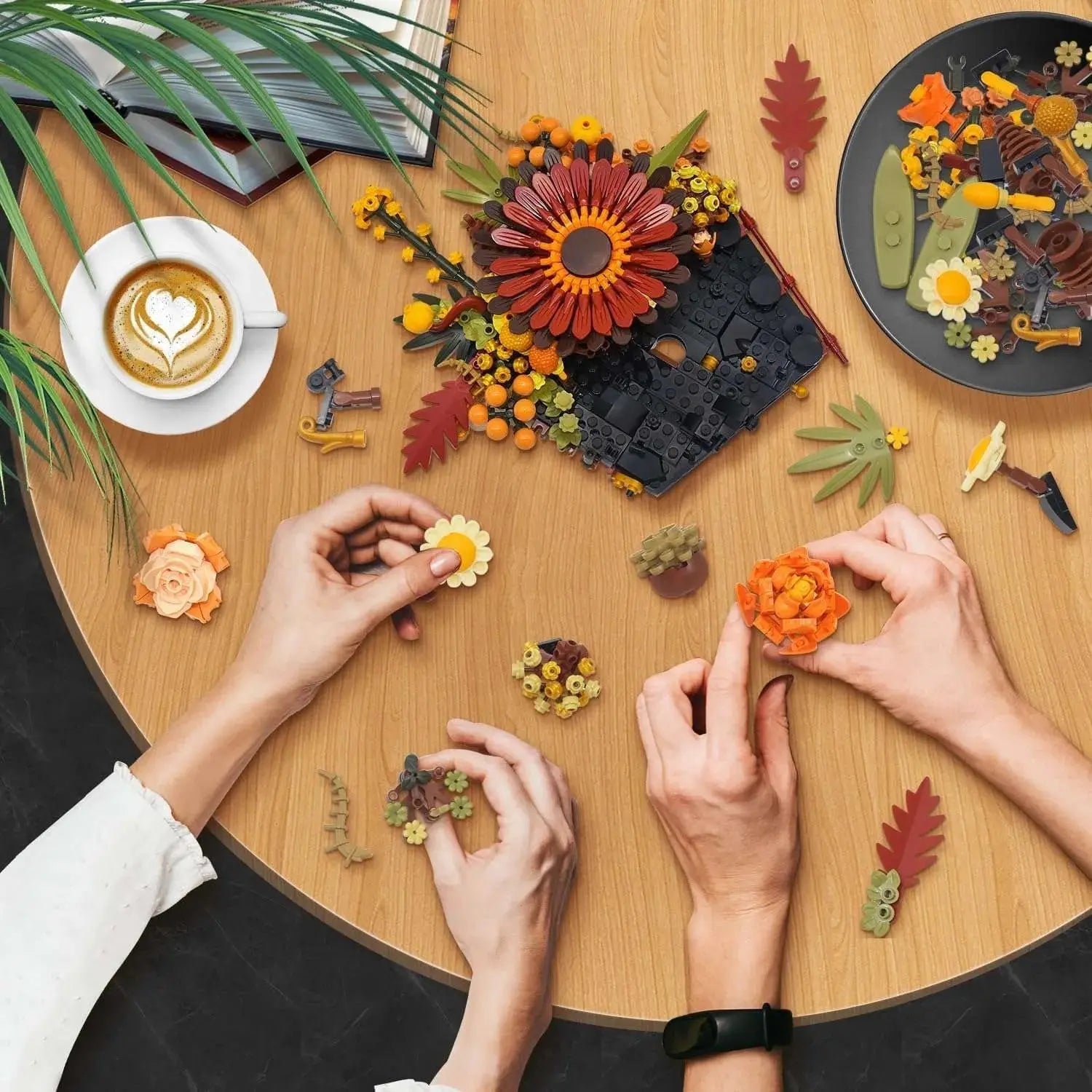 Unique Dried Flowers Building Set 800+Pcs-4