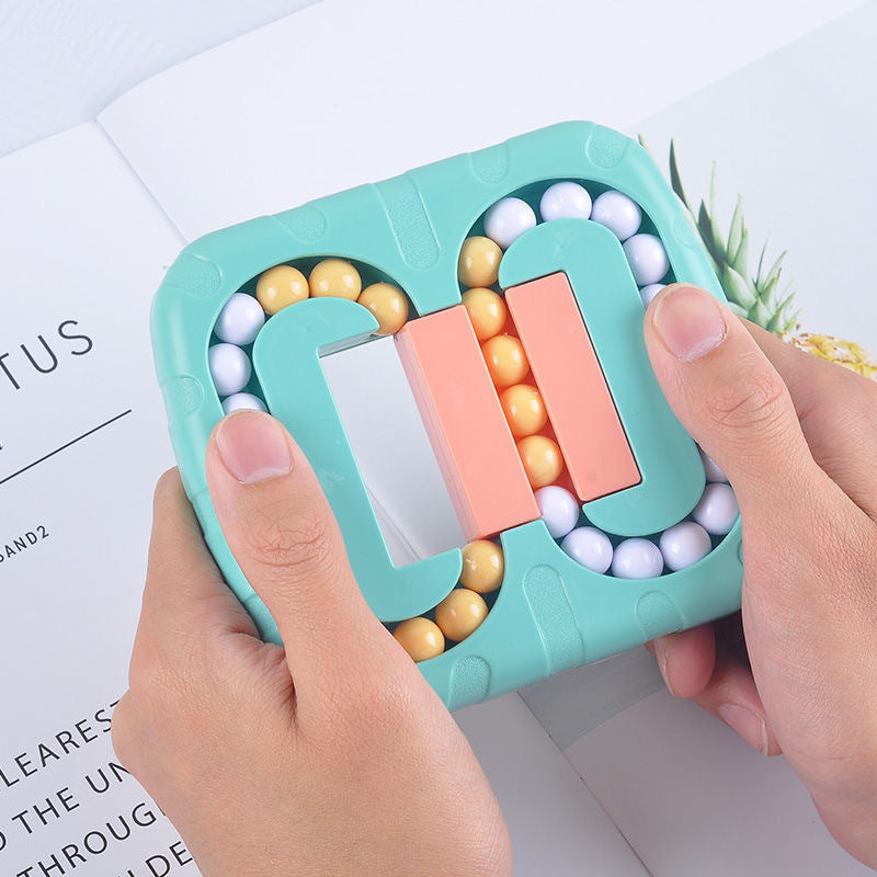 Unique Rotating Bead Plate Finger Puzzle Educational Toy-4