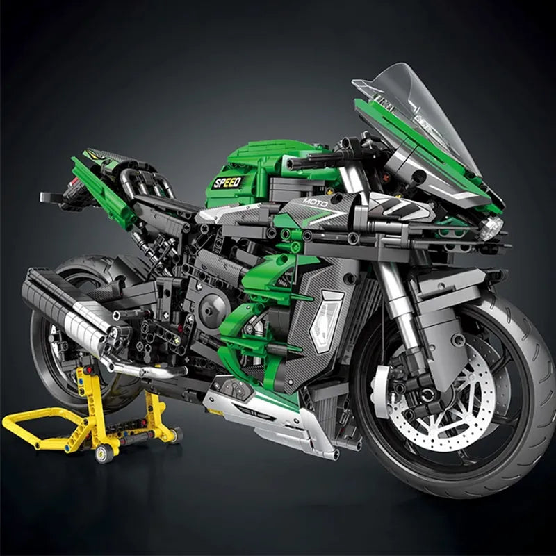 Green Motorbike 2087pcs-2