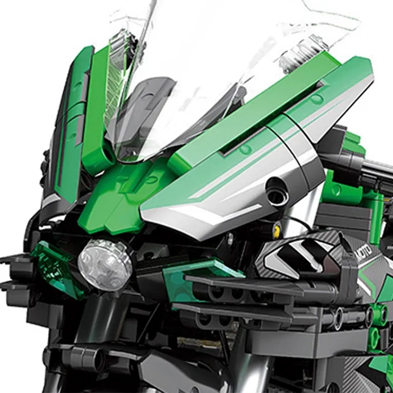 Green Motorbike 2087pcs-4