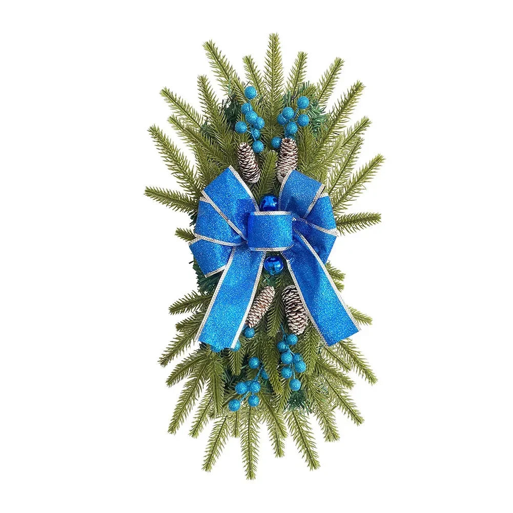 Christmas Bow Upside Down Tree Garland-0