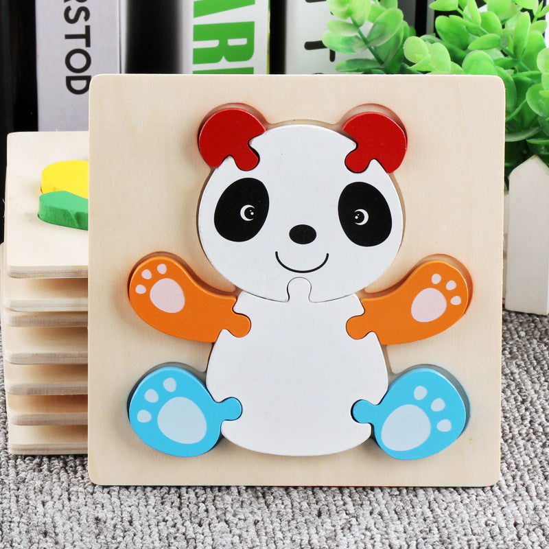 Wooden 3D Panel Educational Toy Set for Kids-4