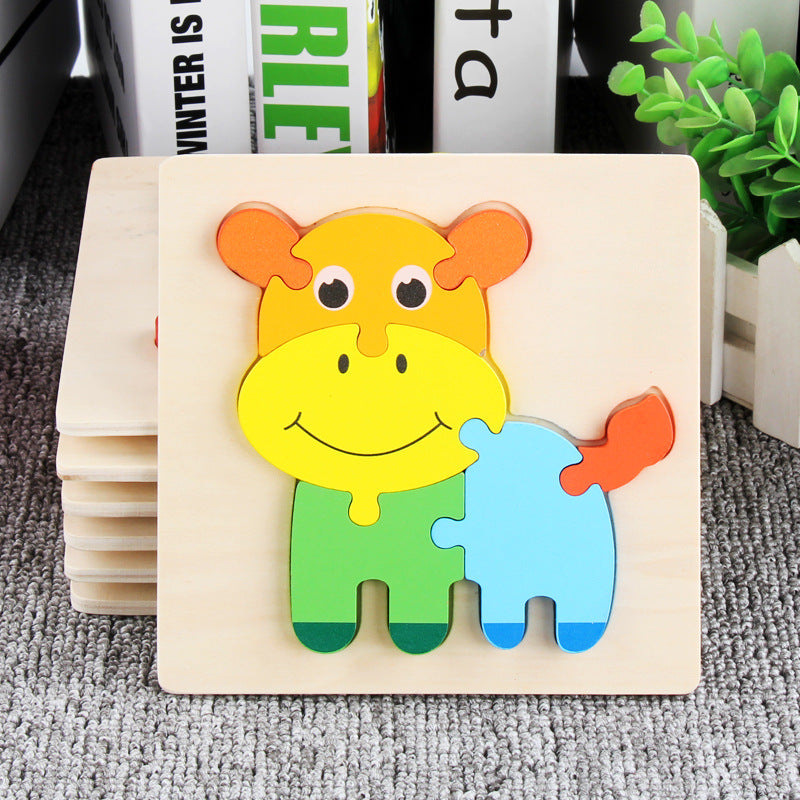 Wooden 3D Panel Educational Toy Set for Kids-15