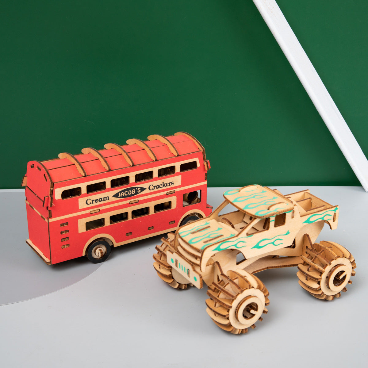 Wooden 3D Puzzle Car Educational Toy for Kids-0