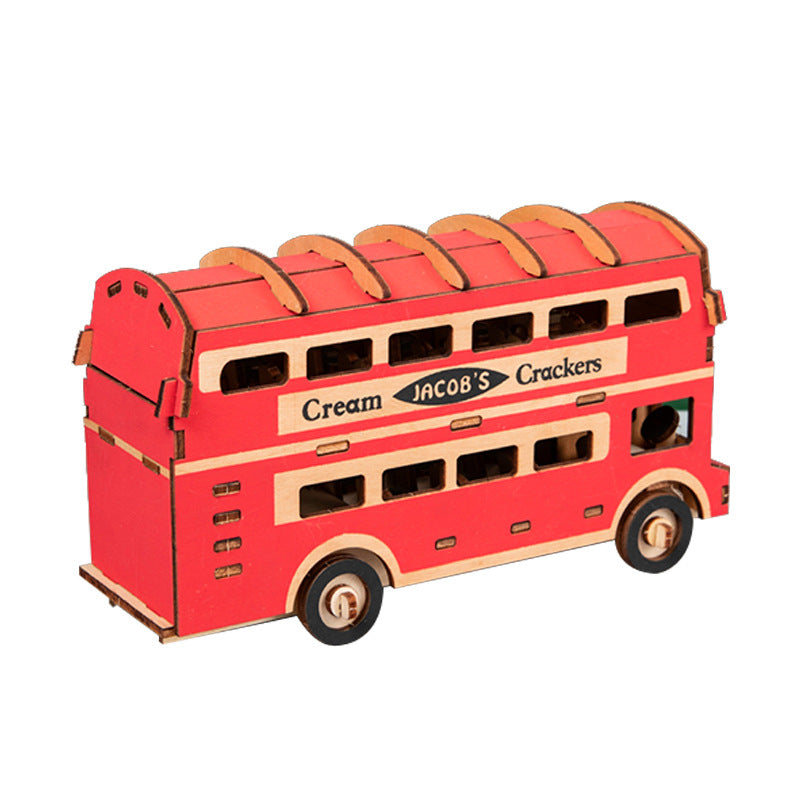 Wooden 3D Puzzle Car Educational Toy for Kids-2