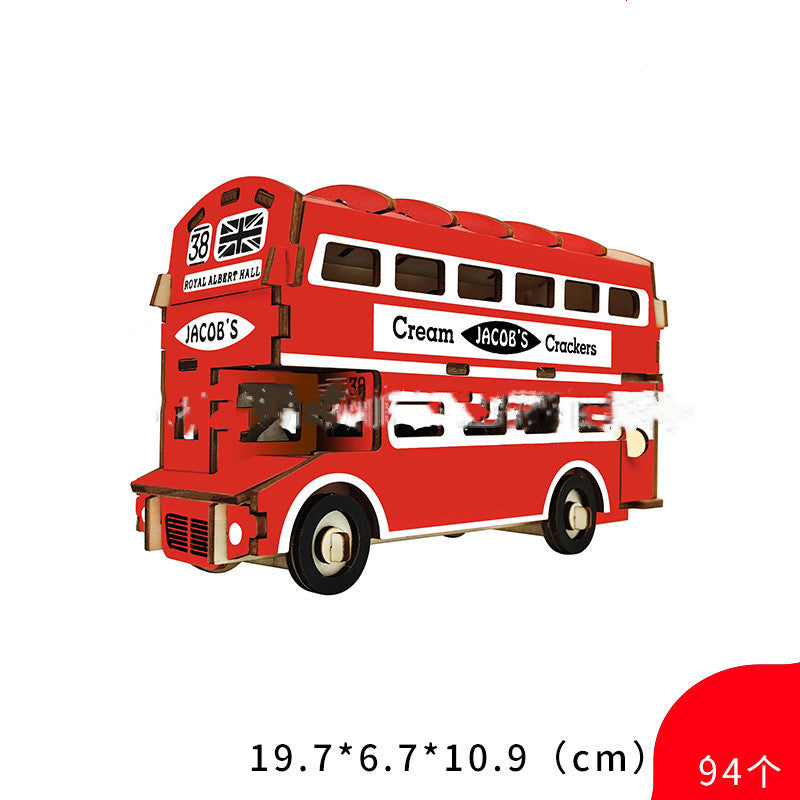 Wooden 3D Puzzle Educational Toys for Children-2