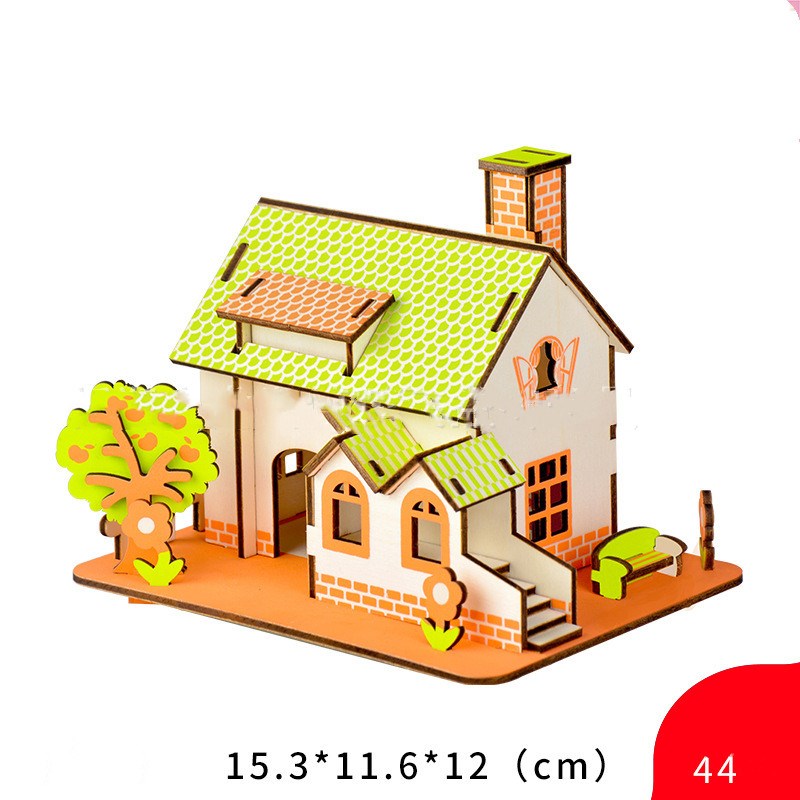 Wooden 3D Puzzle Educational Toys for Children-4