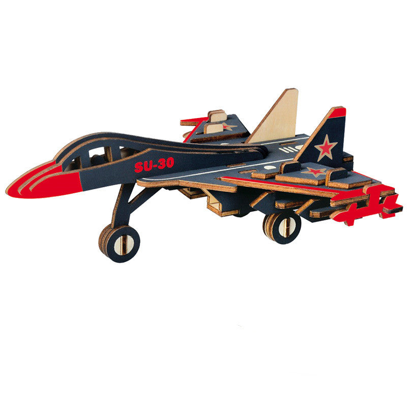 Wooden 3D Puzzle Toys for Kids' Education-17