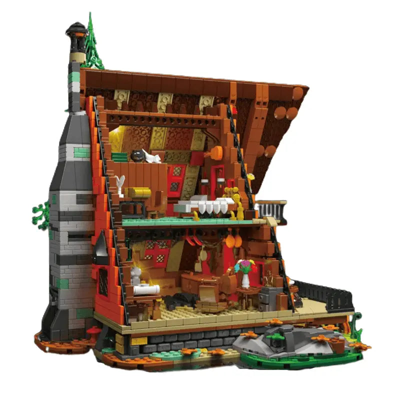 Wooden Cabin In The Woods 3397pcs-2