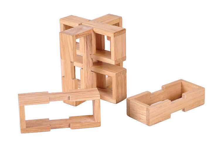 Wooden Educational 3D Brain Teaser Puzzle Toy-1